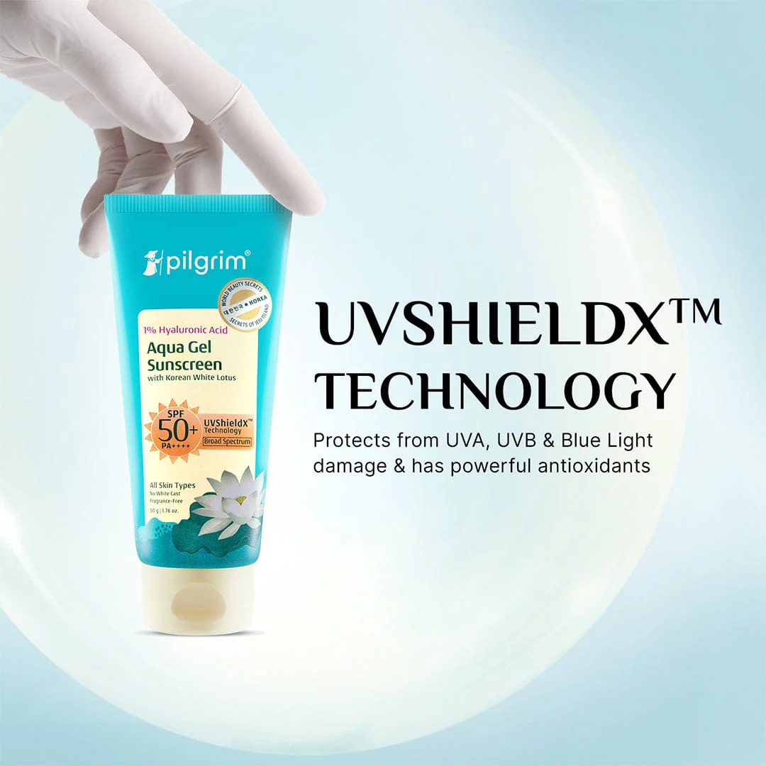 1% Hyaluronic Acid Aqua Sunscreen Gel SPF 50 PA++++ - Image 3