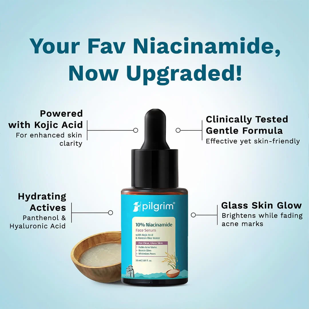 10% Niacinamide Face Serum With Kojic Acid & Korean Rice Water - Image 4