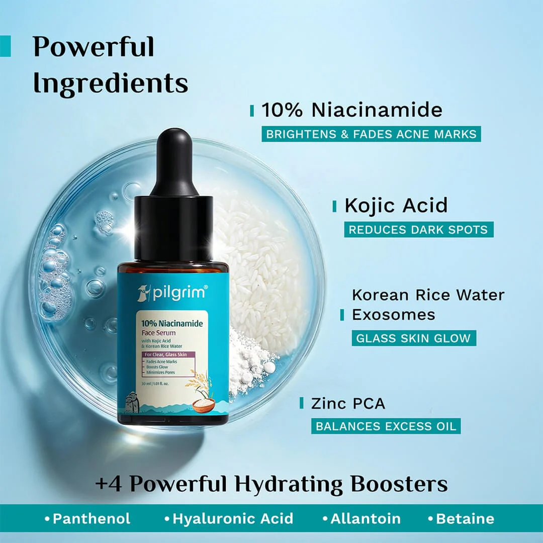 10% Niacinamide Face Serum With Kojic Acid & Korean Rice Water - Image 5