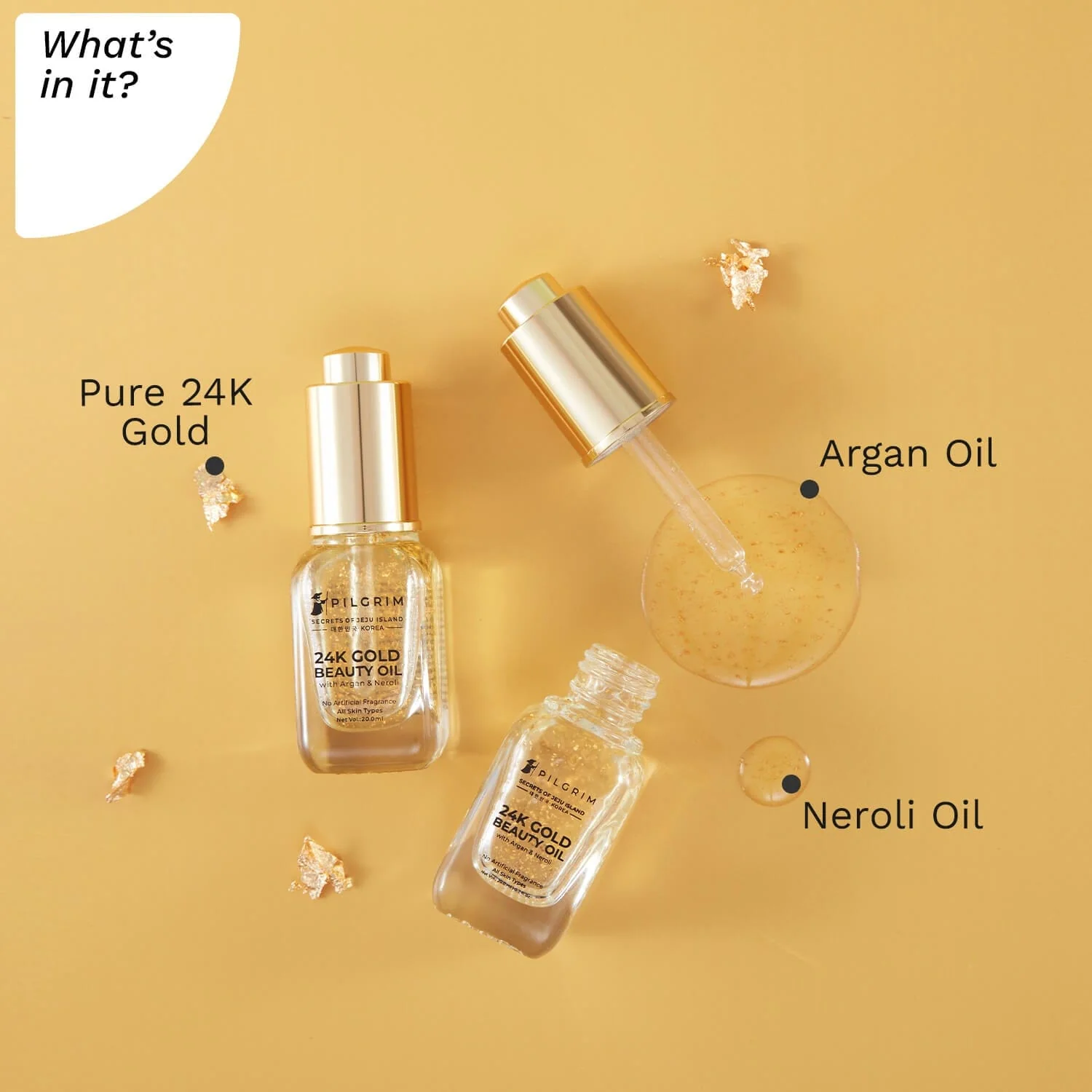 24K Gold Beauty Oil - 20 ml - Image 3