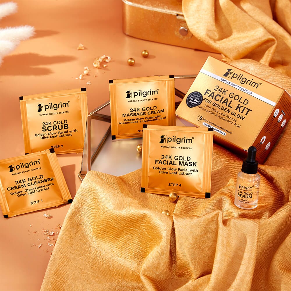 24K Gold Facial Kit For Golden Glow - Image 2