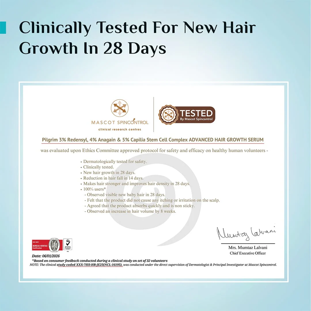 3% Redensyl, 4% Anagain & 5% Capilia Stem Cell Complex Advanced Hair Growth Serum - Image 36