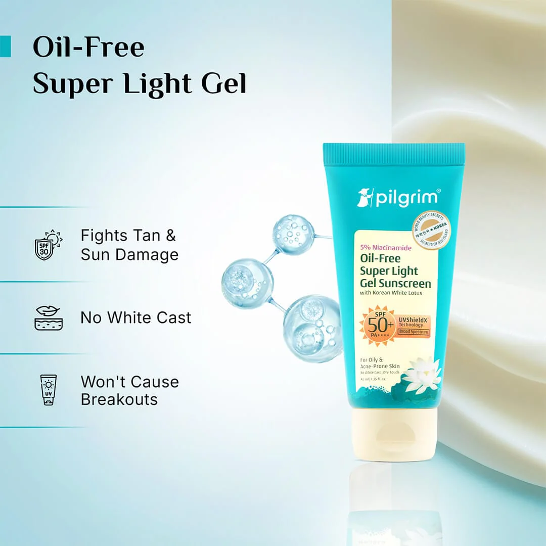 5% Niacinamide Oil-Free Super Light Gel Sunscreen SPF 50+ PA++++ - Image 4