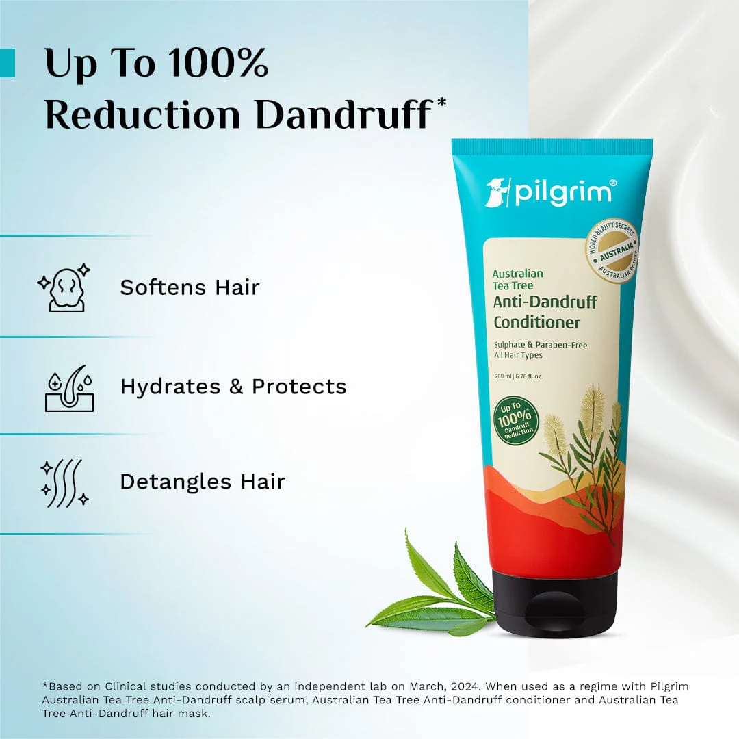 Australian Tea Tree Non-Drying Anti-Dandruff Shampoo & Conditioner Combo - Image 4