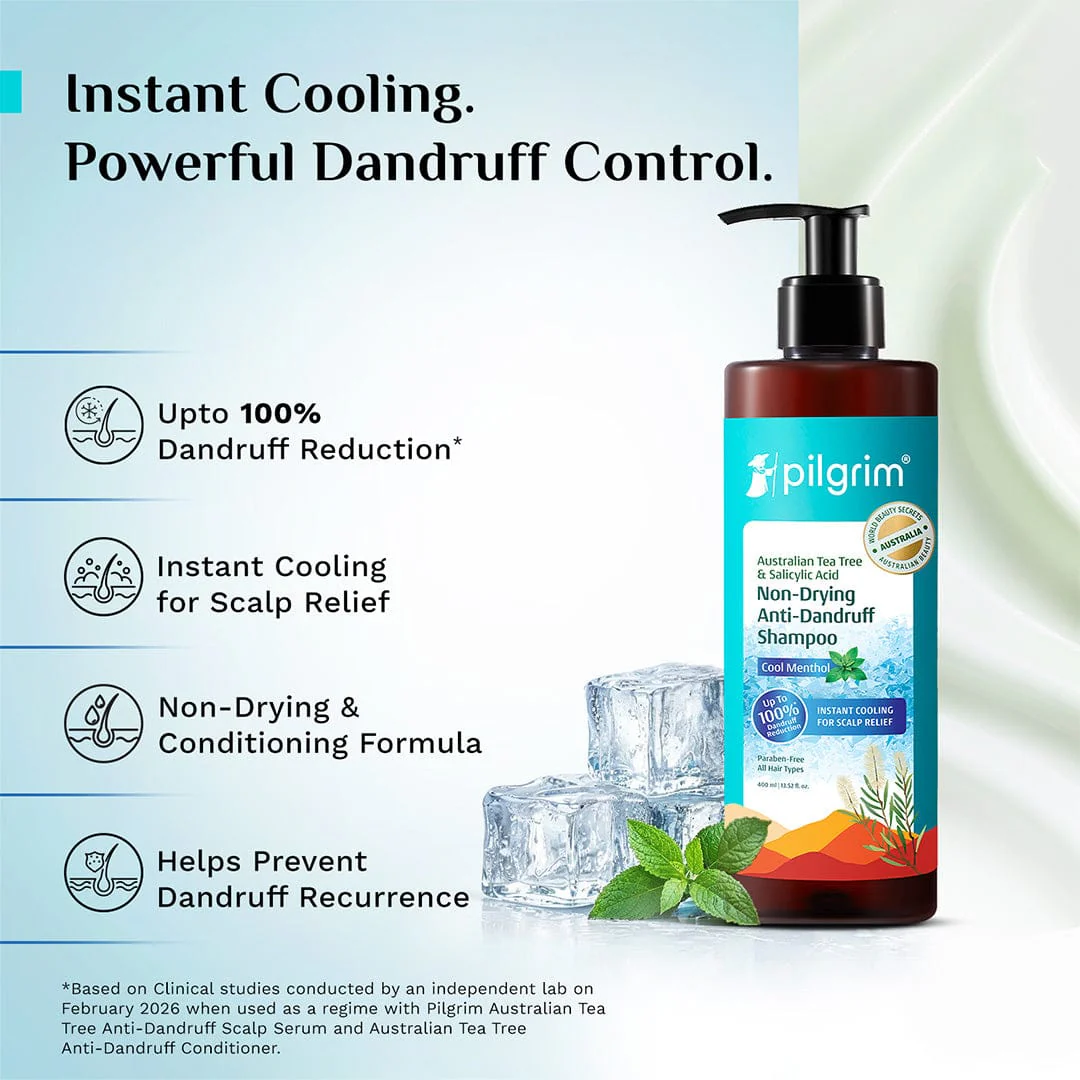 Australian Tea Tree Non-Drying Anti-Dandruff Shampoo Cool Menthol - Image 4
