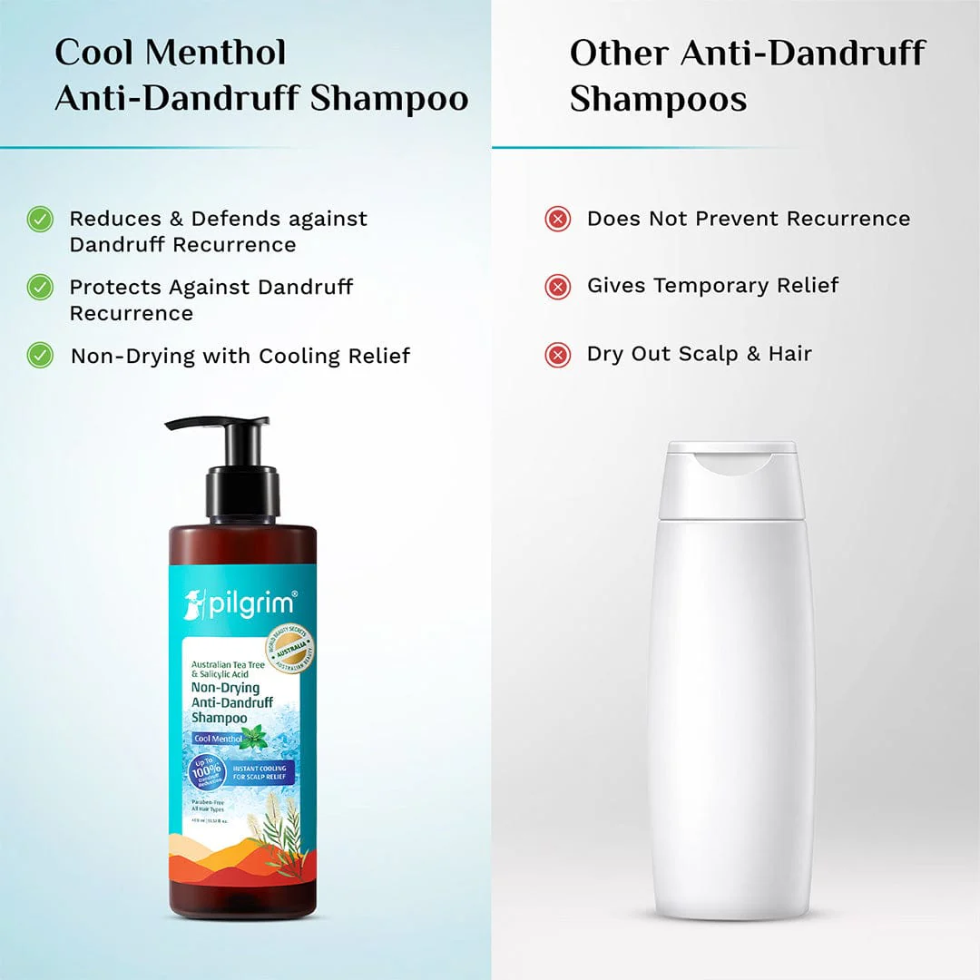 Australian Tea Tree Non-Drying Anti-Dandruff Shampoo Cool Menthol - Image 9