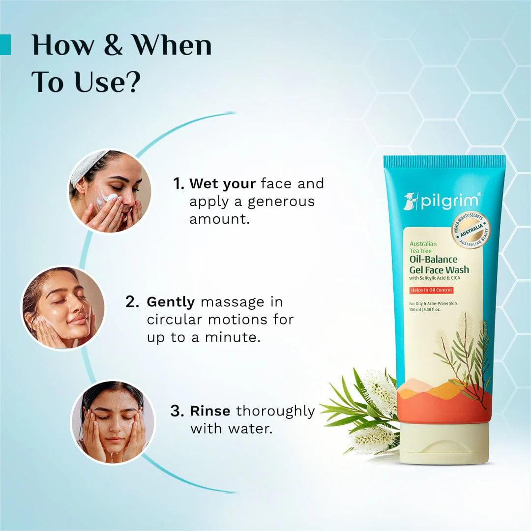 Australian Tea Tree Oil-Balance Gel Face Wash - Image 5