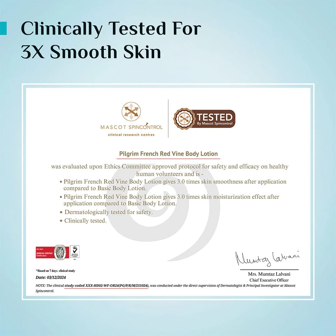 French Red Vine & Hyaluronic Acid Ultra-Smooth Body Lotion - Image 11