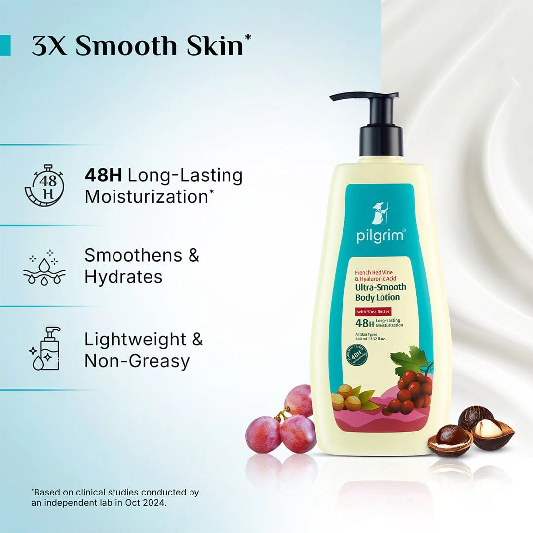French Red Vine & Hyaluronic Acid Ultra-Smooth Body Lotion - Image 5