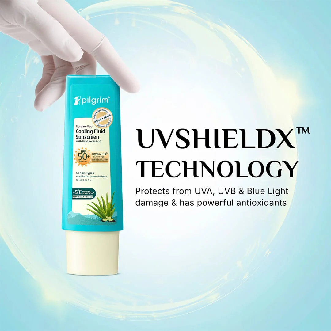 Korean Aloe Cooling Fluid Sunscreen SPF 50+ PA++++ - Image 2