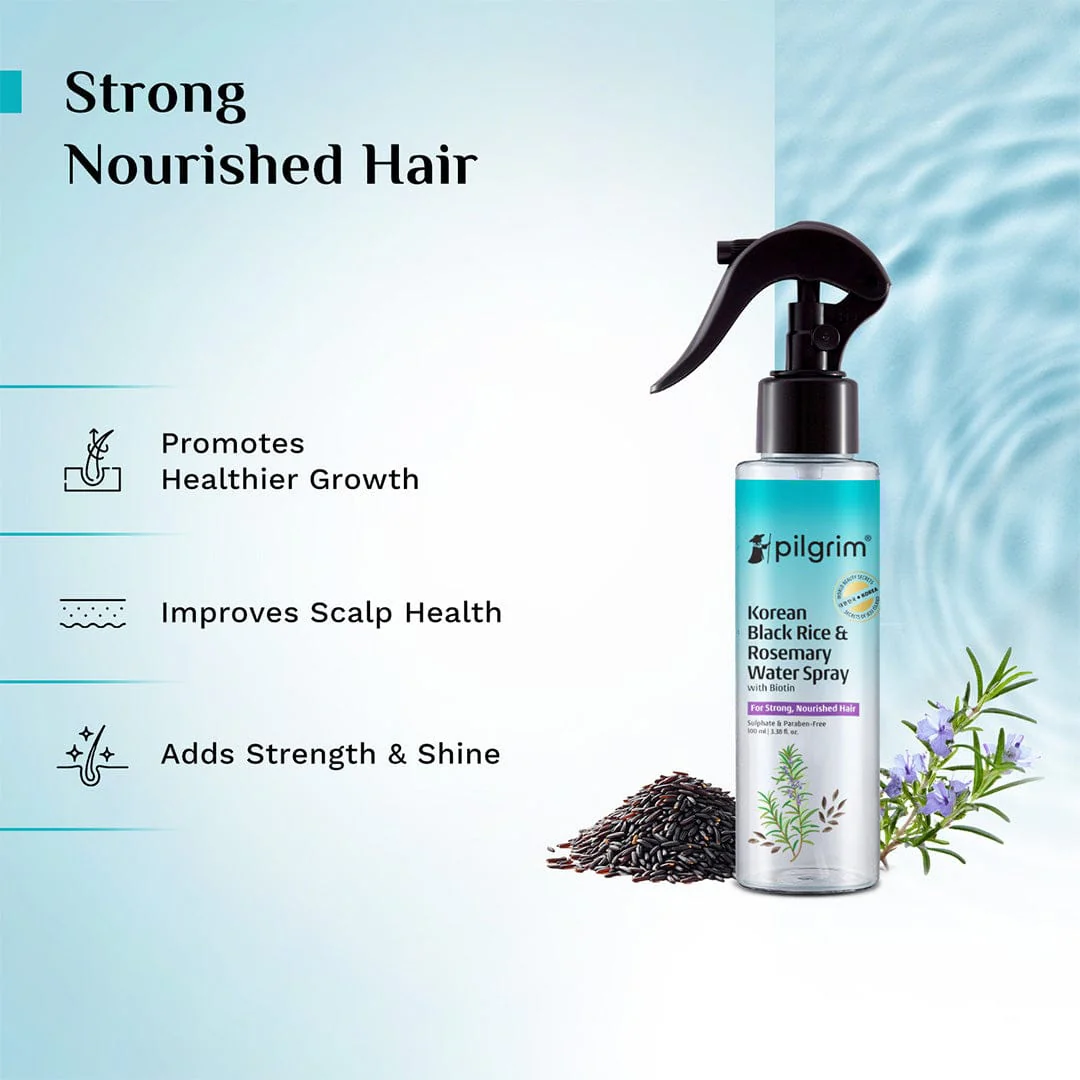 Korean Black Rice and Rosemary Water Spray With Biotin - Image 3
