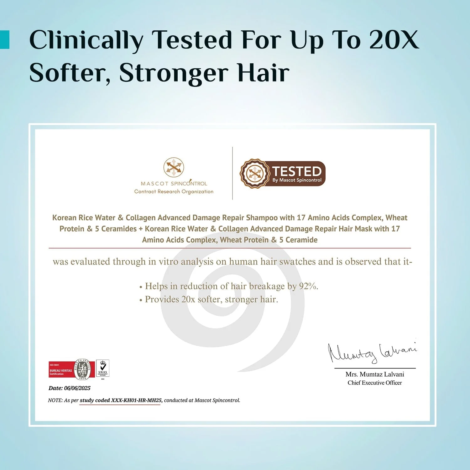 Korean Rice Water & Collagen Advanced  Damage Repair Hair Mask - Image 7
