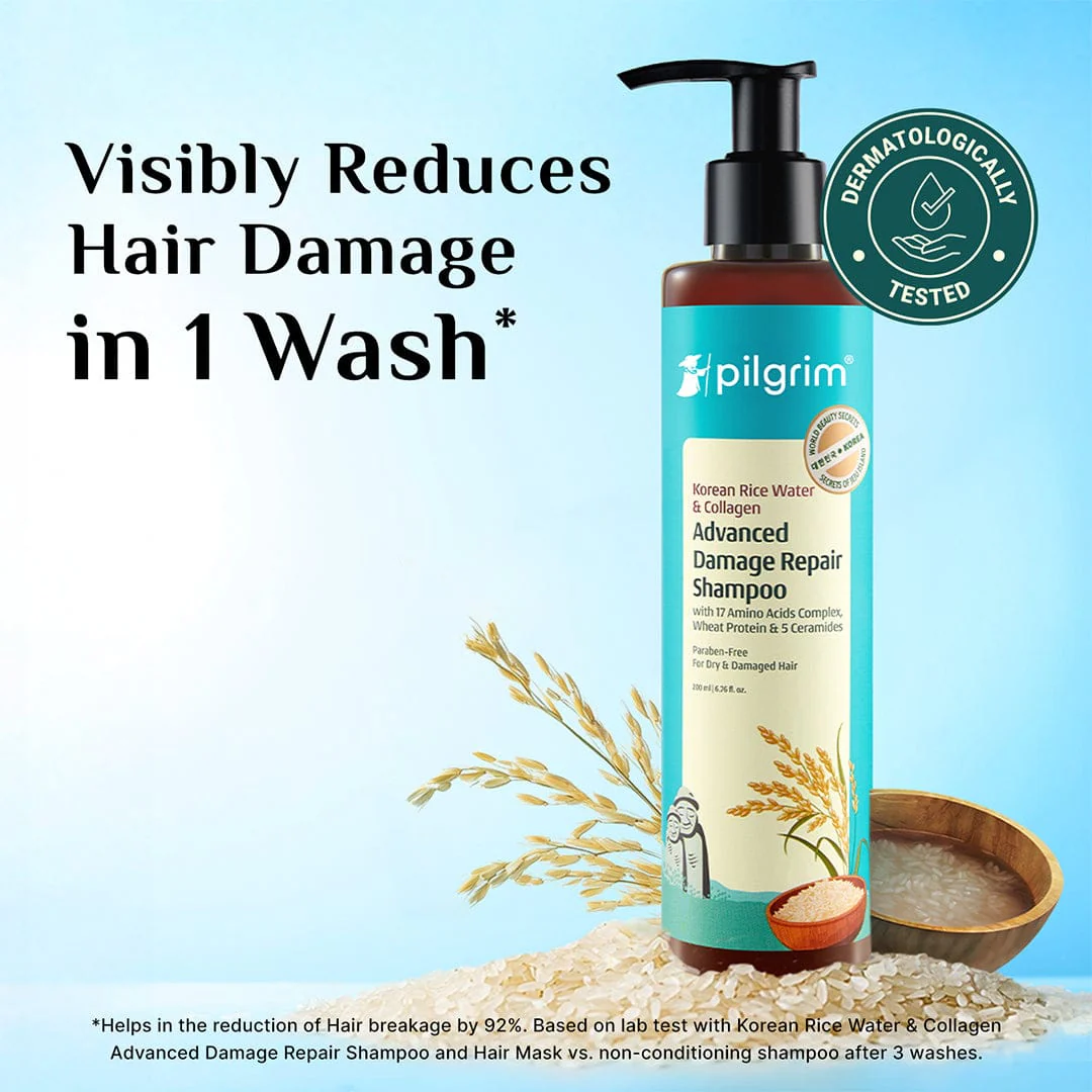 Korean Rice Water & Collagen Advanced Damage Repair Shampoo - Image 6