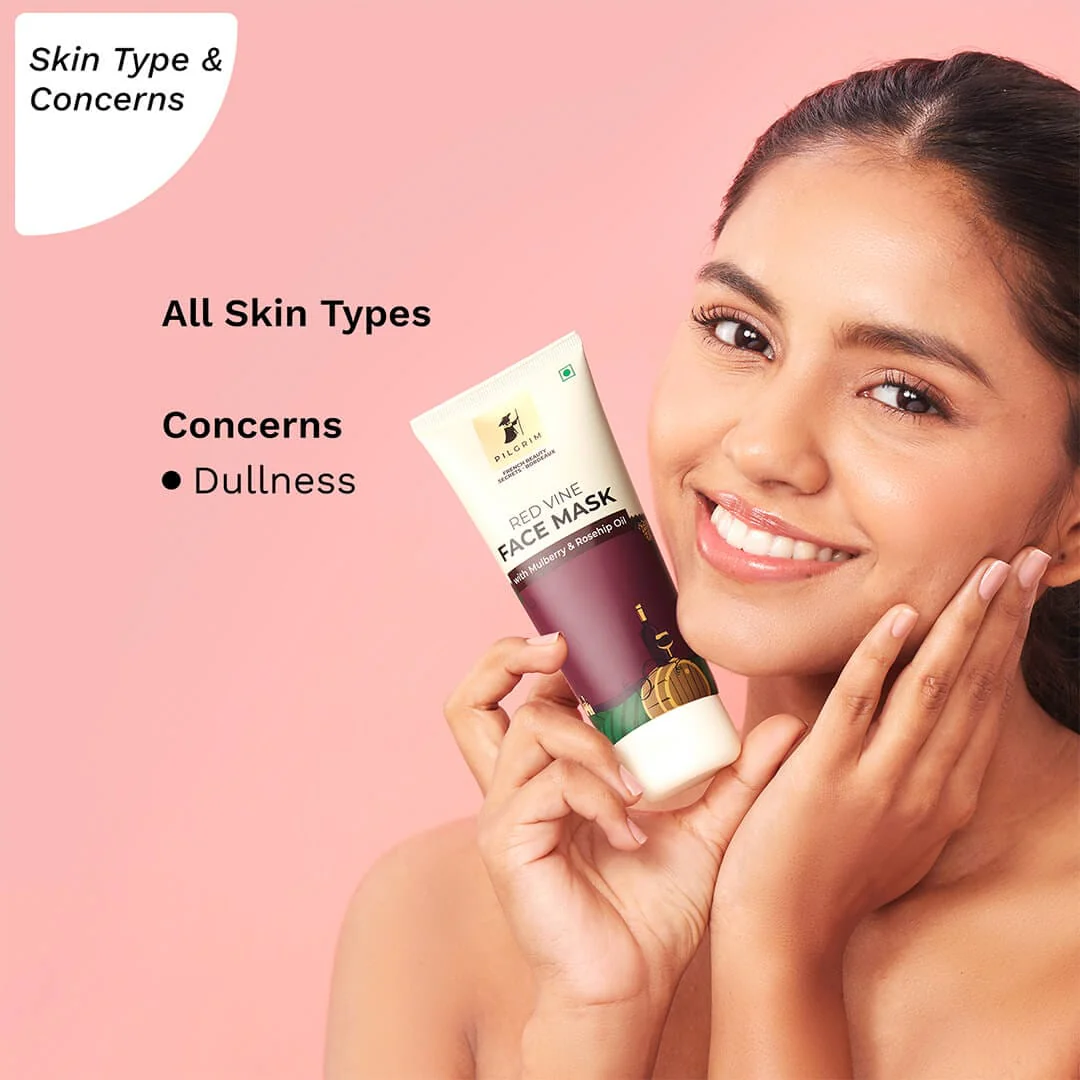 Red Vine Face Mask with Mulberry & Rosehip Oil - Image 4