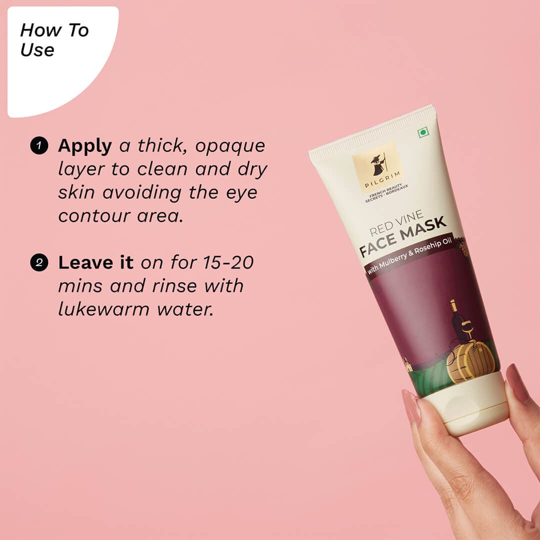Red Vine Face Mask with Mulberry & Rosehip Oil - Image 7