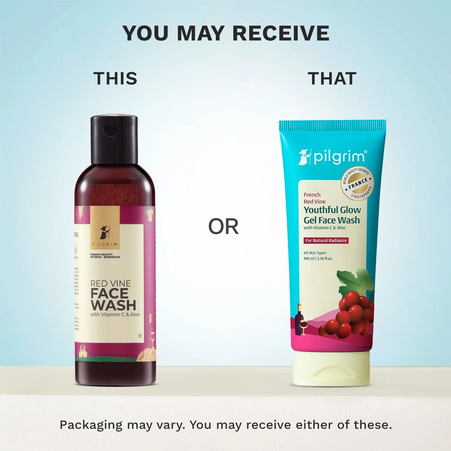 Red Vine Youthful Glow Gel Face Wash with Vitamin C & Aloe - Image 2