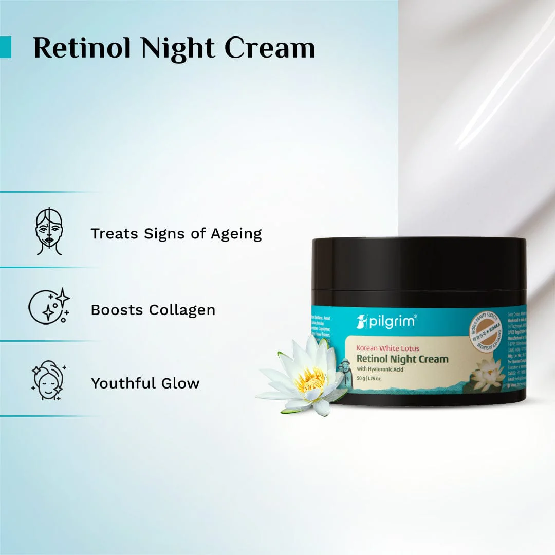 Retinol Night Cream with Vitamin C & Hyaluronic Acid - Image 3