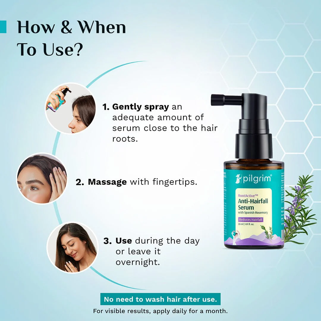 RootActive™ Anti-Hairfall Serum With Spanish Rosemary - 30 ml - Image 4