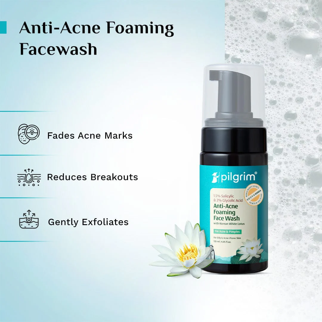 Salicylic & Glycolic Acid Anti-Acne Foaming Face Wash - Image 3