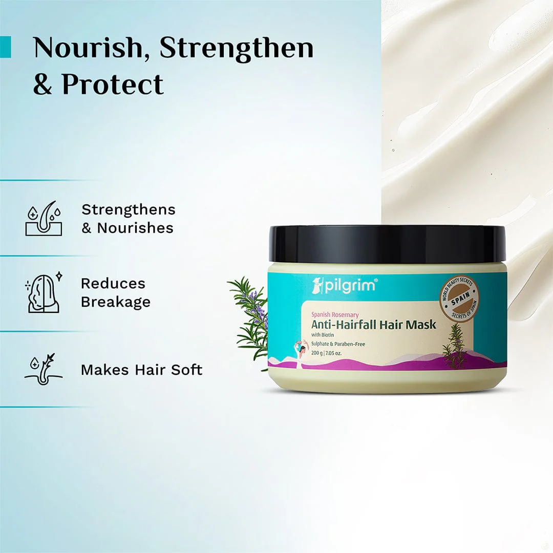 Spanish Rosemary & Biotin Anti-Hairfall Hair Mask - Image 3