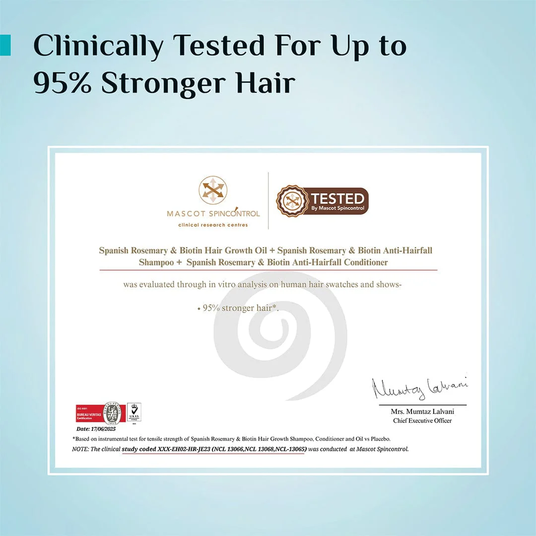 Spanish Rosemary & Biotin Anti-Hairfall Shampoo - Image 12