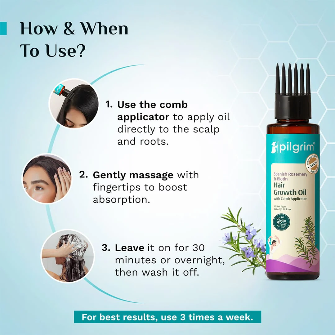 Spanish Rosemary & Biotin Hair Growth Oil - Image 4