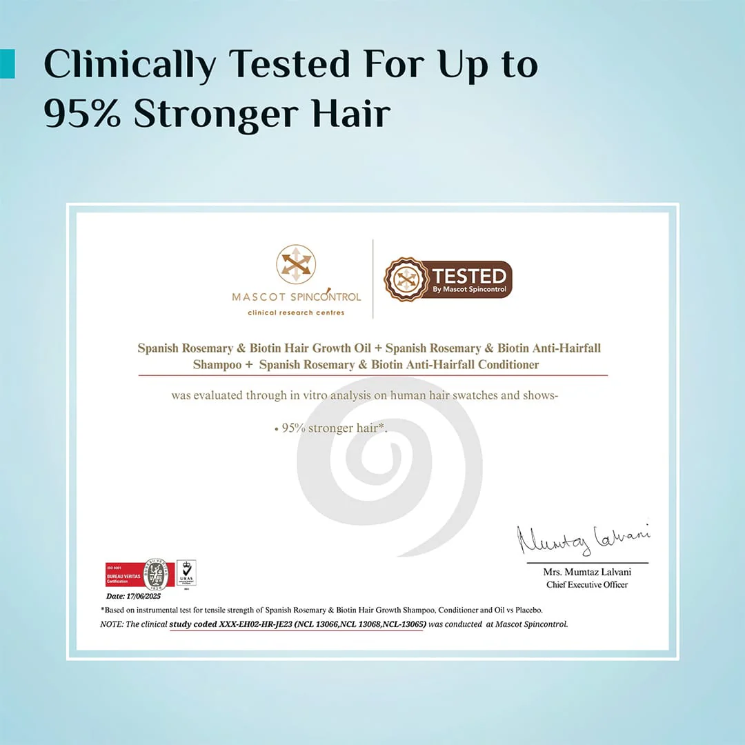 Spanish Rosemary & Biotin Hair Growth Oil - Image 6