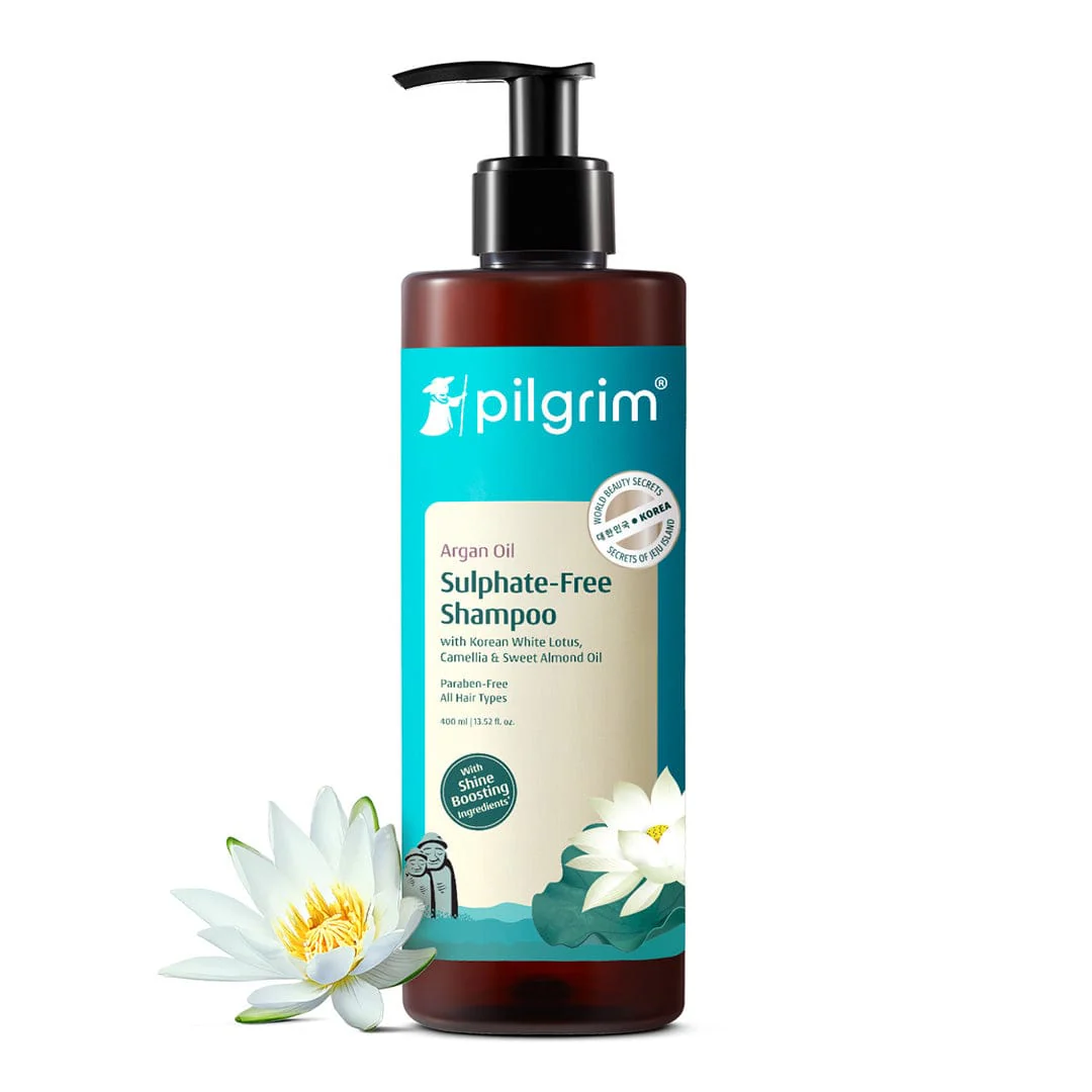 Argan Oil Sulphate Free Shampoo with Korean White Lotus, Camellia & Sweet Almond Oil - Image 2