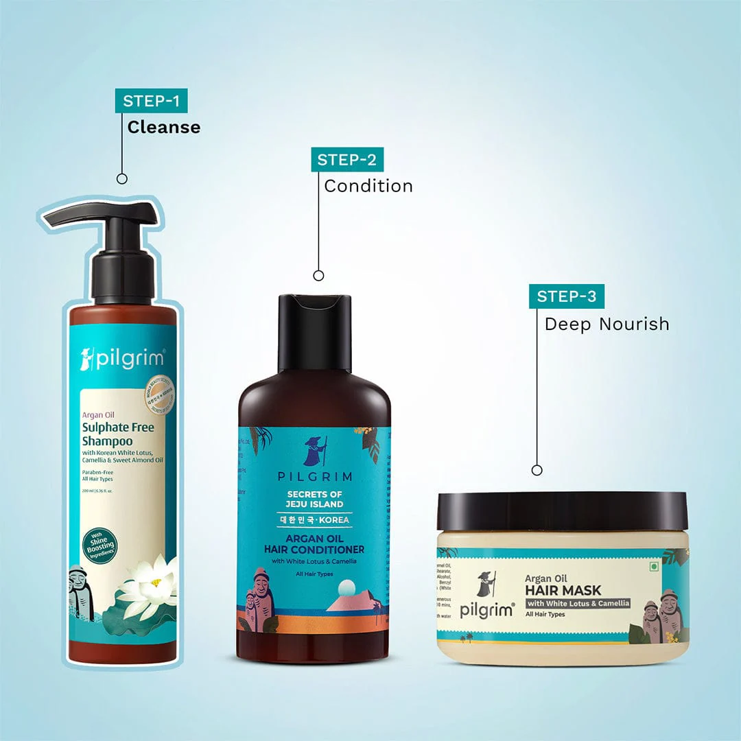 Argan Oil Sulphate Free Shampoo with Korean White Lotus, Camellia & Sweet Almond Oil - Image 8